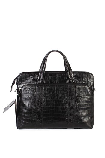 Aka Deri Black Laptop Briefcase 258 12