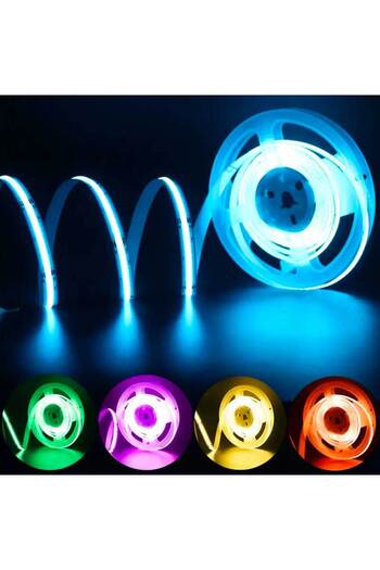 CLASSLIGHTS Bandă LED Cob 576 LED/m - Iluminat RGB, Exterior IP67 - Rolă de 5 Metri, Electroaz