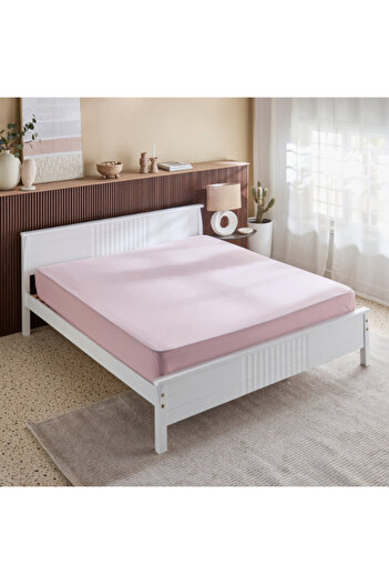 Home Box Derby Solid Microfiber King Fitted Sheet 180x200+25 cm
