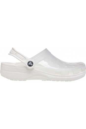 Crocs sabot clasic translucid - alb