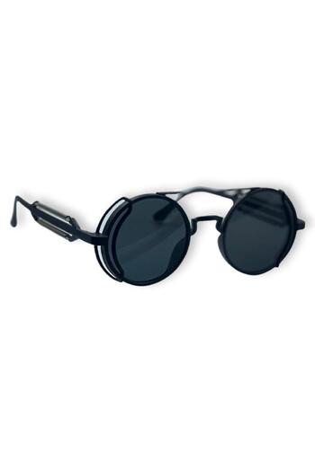 Müstesna Round Frame Punk Style Unisex Sunglasses Accessory Baroque Style Super Light Glasses