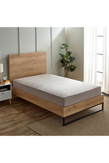 Home Box Derby Solid Microfiber Single Fitted Sheet 90x190+20 cm