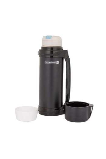 ROYALFORD Stainless Steel Travel Vacuum Bottle Thermos With Handle Black