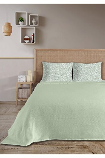 Evim 100% Cotton Olivia Mint Double Pique Set 200 X 230 cm