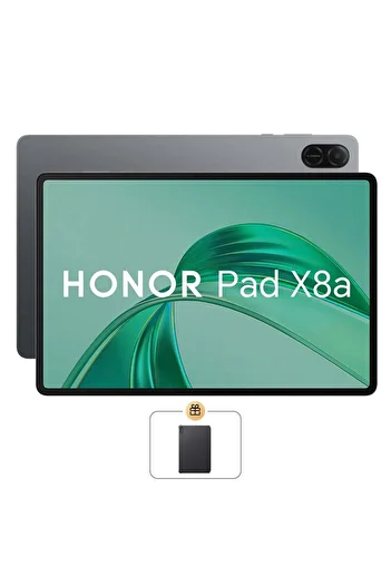 HONOR تابلت باد X8a، 11 بوصة، رمادي فضائي، 4 جيجابايت رام، 128 جيجابايت، واي فاي، مع غطاء قابل للطي مجاني - إصدار الشرق الأوسط