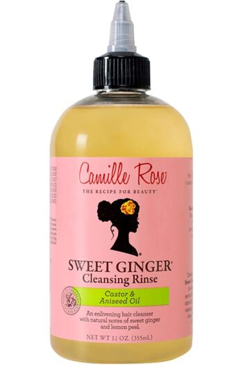 Noname Camille Rose Sweet Ginger Hair Cleansing Rinse Shampoo for All Hair Types, Castor and Aniseed Oil, 3