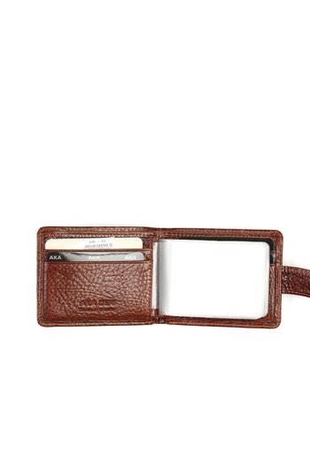 Aka Deri Tan Card Holder Wallet 045 63