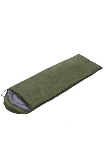 ACTION ONE La Paz hooded envelope sleeping bag, 210x75 cm, army