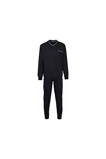 Bernd Götz Pyjama kurz für Herren in blau