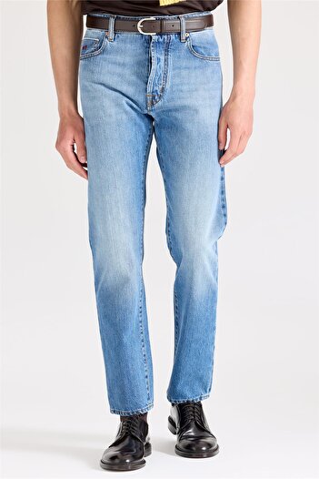 TRAMAROSSA Mavi Selvedge Pamuk Denim Pantolon