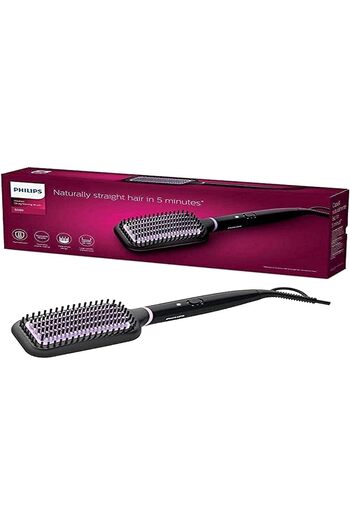 Philips StyleCare Auto Curler & Brush, BHH880, Black