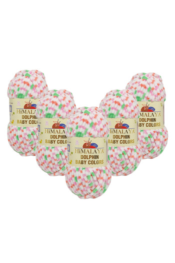 Himalaya Dolphin Baby Colors Velvet Rope 5 Pack - 80404 - 100 Gr. 120 Mt.