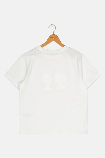 Esprit Kids Boy Graphic Printed Short Sleeve T-Shirt, White