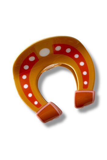 TAKIŞTIR Orange Color Nal Figured Bone Latch Buckle