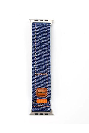 PSGT Apple için Denim kumaş bilezik döngü kayışı izle 42-44-45-46-49mms 10 (46mm) Leisure 42