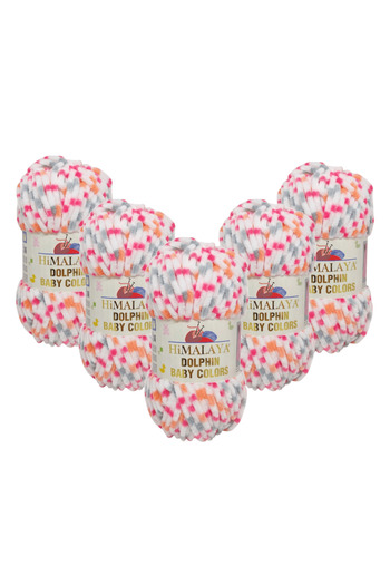 Himalaya Dolphin Baby Colors Velvet Rope 5 Pack - 80420 - 100 Gr. 120 Mt.