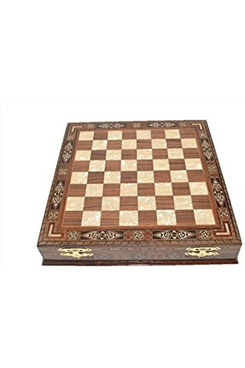STOREMAX Polysight Chess Board (for Those Who Want),Large Size,Handmade,Solid Wood,Chess Board with Storage Box Trendza