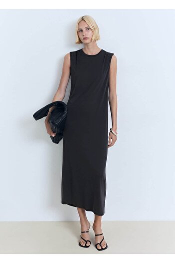 MANGO Woman Long Draped Dress