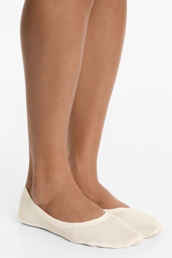 Oysho 2 pairs of medium-cut cotton blend invisible socks