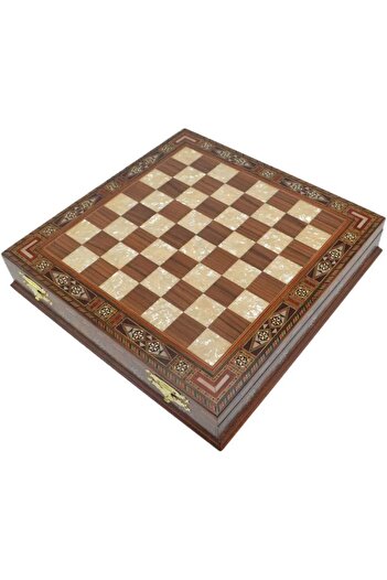 STOREMAX Polysight Chess Board (for Those Who Want),Large Size,Handmade,Solid Wood,Chess Board with Storage Box Trendza