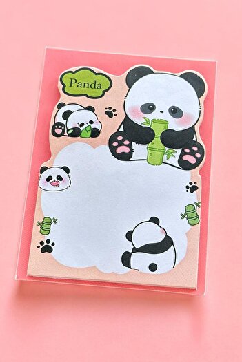 TAKIŞTIR Mixed Color Panda Figured Adhesive Note Paper