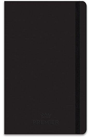 STOREMAX Snshop Color 13X21 96 Sheets Checkered Hardcover Premier Notebook - Black 467437