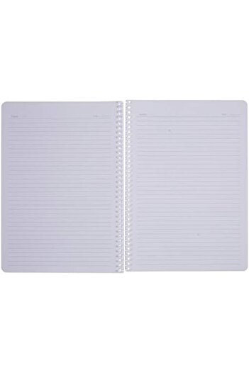 STOREMAX Snshop Pruva A4 Pet Spiral Cardboard Cover Notebook 144 Sheets - Lined - Blue 467437
