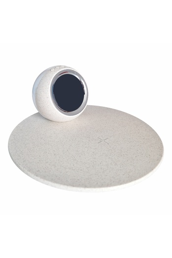 Naimeed Company Wireless charger with built-in clock and night light, Naimeed D6066, Granite, 180x80x180mm
