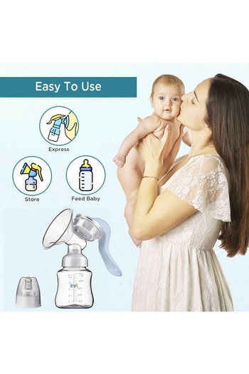 Generic Manual Breast Pump – Portable Baby Milk Pump with Soft Silicone Shield & Easy Suction Control