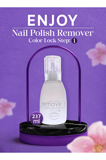 Enjoy Nail Polish Remover Oily 237ml – Gentle & Nourishing Formula with Special Oil Extract