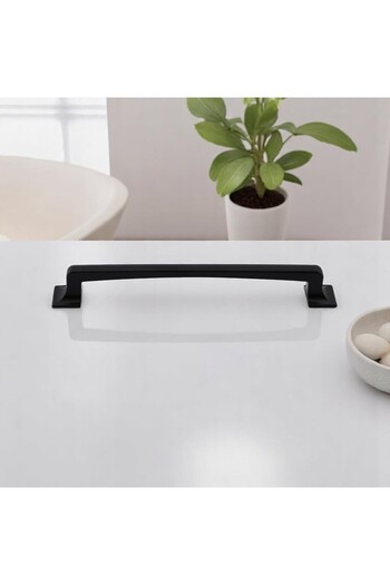 Badem10 Pelikan Metal Black 160 mm Furniture Kitchen Drawer Cabinet Door Handle Handle Handle Handle