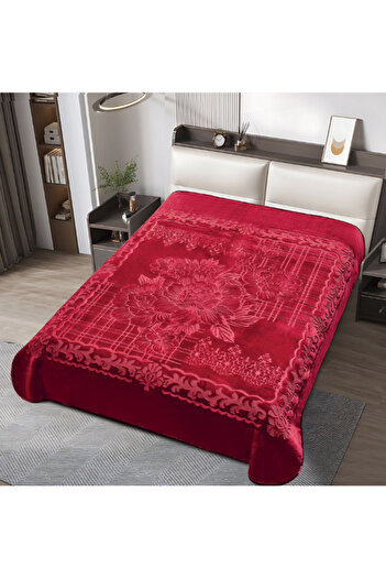 smart home Luxury Winter Blanket for Two People - Soft, Patterned, Two-Layer Blanket - Weight 4 kg - Size 200 x 230 cm