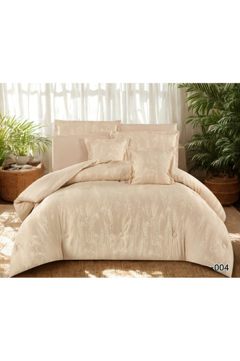 smart home Bridal Jacquard Duvet Set for Two People, Reversible System, 8-Piece Bedspread, 100% Microfiber, Duvet Size 260 x 240 cm