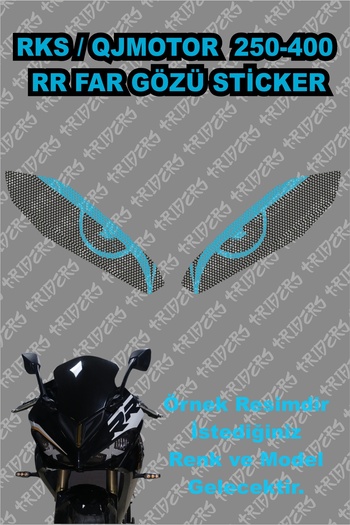 TRİDERS Autocolant pentru faruri RKS QJMOTOR SRK 250-400 RR