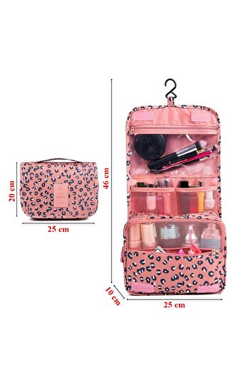 Ecoform Organizer Κρεμαστή τσάντα καλλυντικών ταξιδιού Αδιάβροχη (ΑΝΟΙΧΤΗ 25x46 CM, ΚΛΕΙΣΤΗ 25x20 CM)