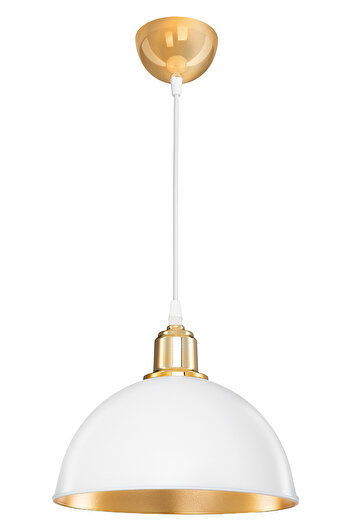 AG LightDesign Beyaz Sarkıt Avize Yatak Odası Salon Mutfak Koridor Lamba İçi Gold