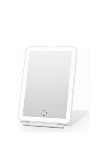 OEM Makeup mirror, with LED lighting, 72 LEDs, touch ON/OFF button, USB charging, foldable