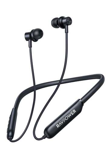 RavPower Wireless Neckband Earphones | Innovative Magnetic Design for Comfort & Stability | 32-Hour