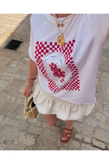Jose Clothing Μπλουζάκι με κοντό μανίκι με στάμπα