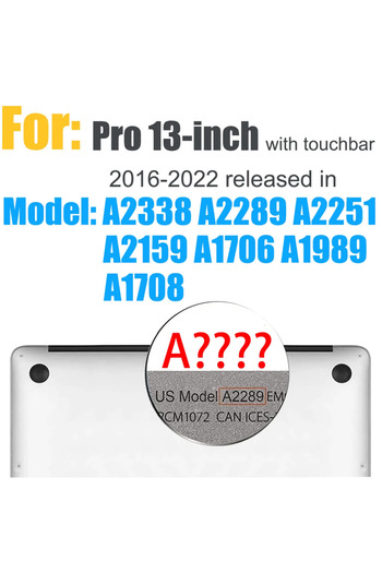 Choice Pro13 2016-2022 Crystal hard case For MacBook Pro Air13 14 15 16 inch Protective Case Clear Model A2