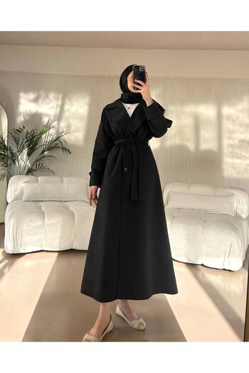 TANISA Alviera Long Trench Coat Tns-4325
