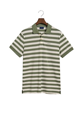 Gant Poloshirt Gestreiftes Pique Polo Kurzarmshirt