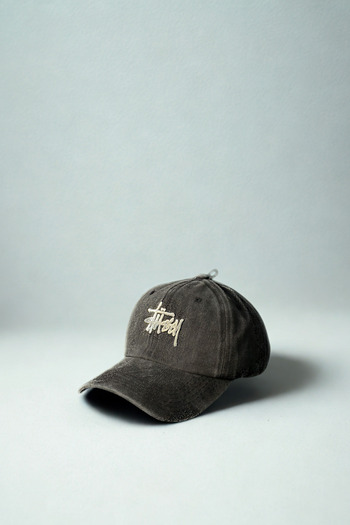 Tresore Stussy Чорна кепка з вимитим ефектом / Stüssy Чорна кепка з вимитим ефектом / Бейсболка