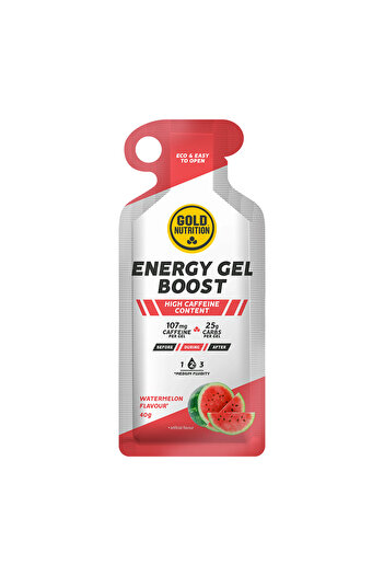 GOLDNUTRITION Watermelon Energy Gel, Boost Energy Gel, Box of 16 Gels
