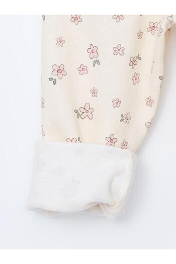 LC Waikiki Floral Girl's Tracksuit Bottom with Elastic Waist (S5)