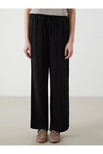 LC Waikiki Wide Leg Women's Trousers with Elastic Waist (S5)