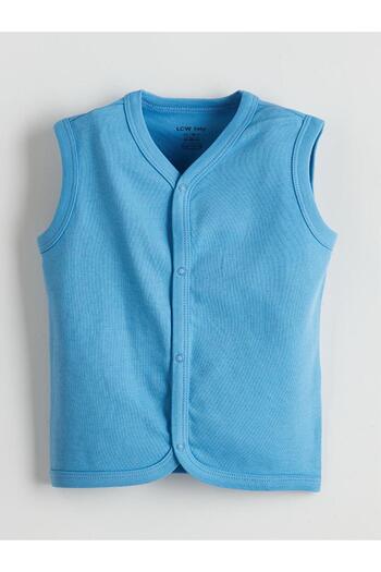 LC Waikiki Lcw Baby Beige V-Neck Baby Boy Vest 2-Piece