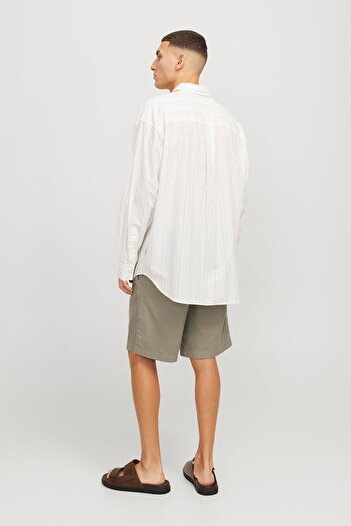 Jack & Jones Erkek Keten Karisimli Sort - Jaiden