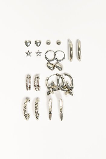 Bershka 9-pack of earrings