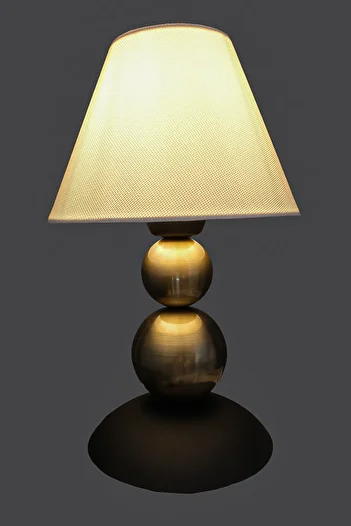 Fer Avize Nesrin Table Lamp Modern Design Wired Lampshade Night Light with Fabric Hat